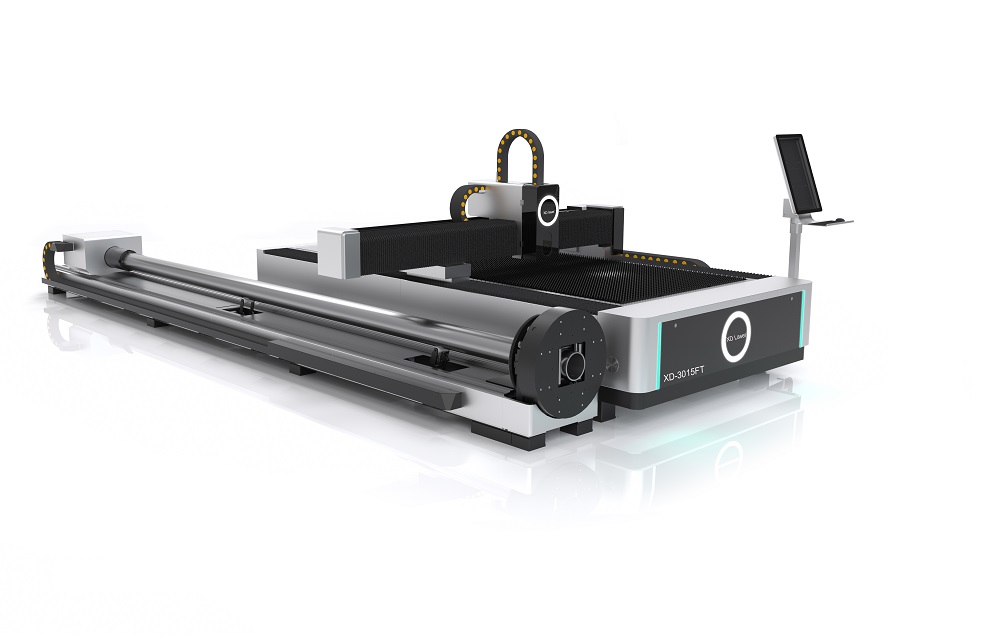 XUNDI metal plate and metal tube fiber laser cutting machine XD-3015FTC-2