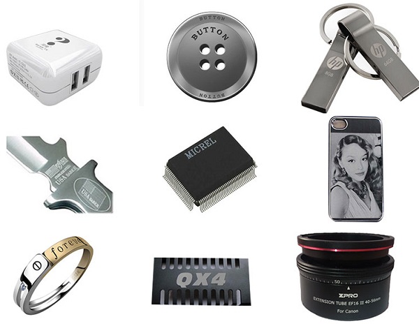 Muestra de metal de marcado