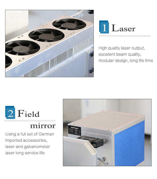 Marcador de l&aacute;ser CO2 de tubo de metal xdlaser