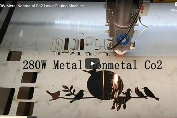 Video de metal de corte láser de láser de 280W CO2
