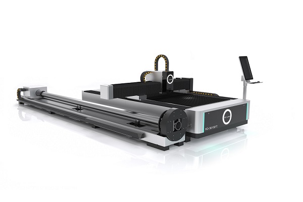 M&aacute;quina de corte con l&aacute;ser de fibra de metal y placa de metal